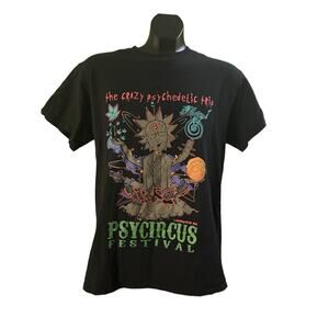Rick And Morty Psycircus Festival Tee Men’s M Psychedelic Trip Graphics
